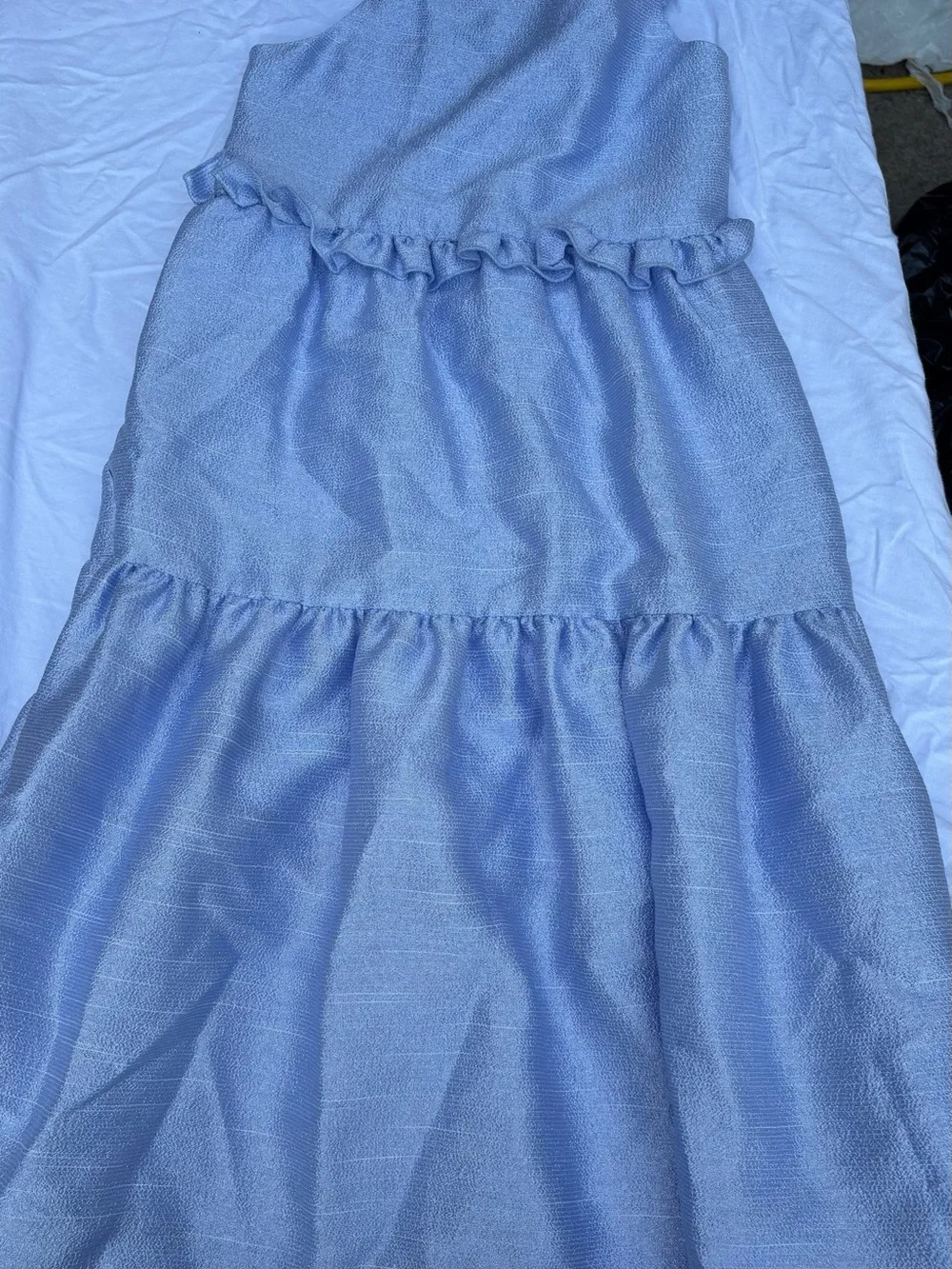 GB girls Light Blue Tiered Ruffle Party Dress